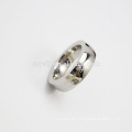 Silber Kristall Stein Frauen Schmuck 316L Edelstahl Ring